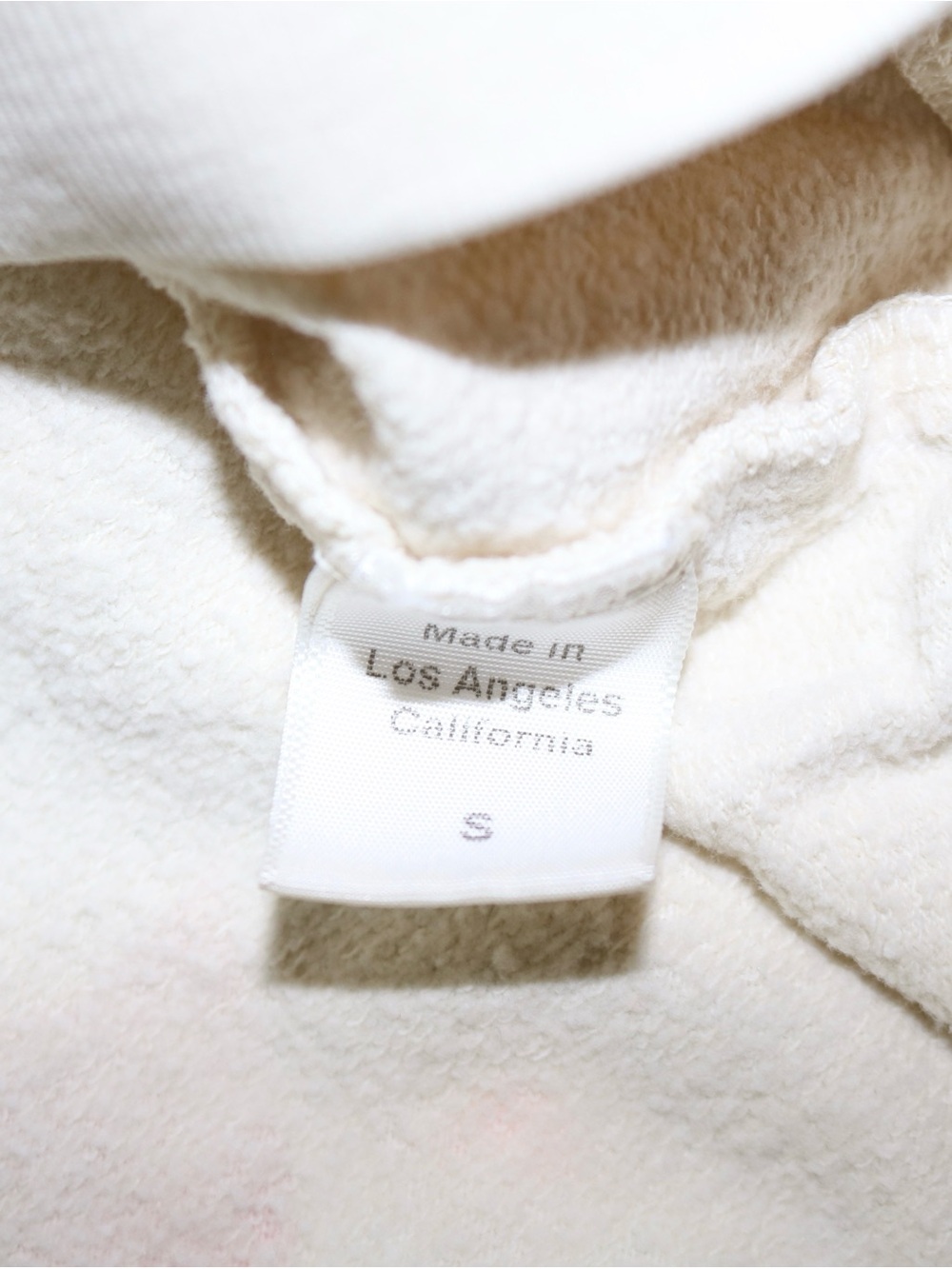 Clare V. Drop Shoulder Sweatshirt in Cream/Poppy Lips - Picture 8 of 14